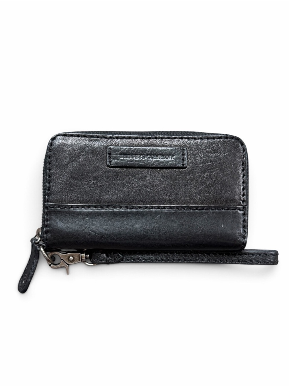 Frye Classic Leather Zip Around Wallet Wristlet